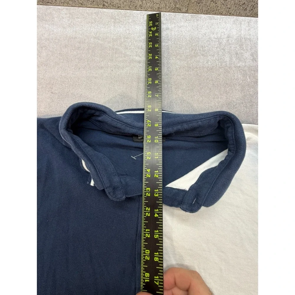 True Religon Blue White Polo Shirt Size 2XL